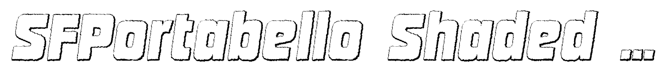 SFPortabello Shaded Italic